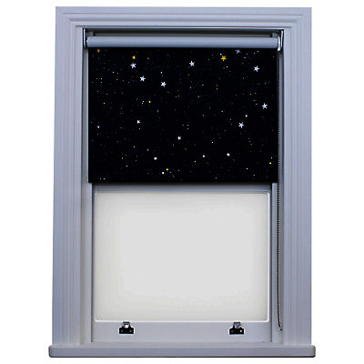 Bloc Fabric Changer Blackout Roller Blind, Blue Night Sky Bloc Fabric Changer Blackout Roller Blind, Blue Night Sky